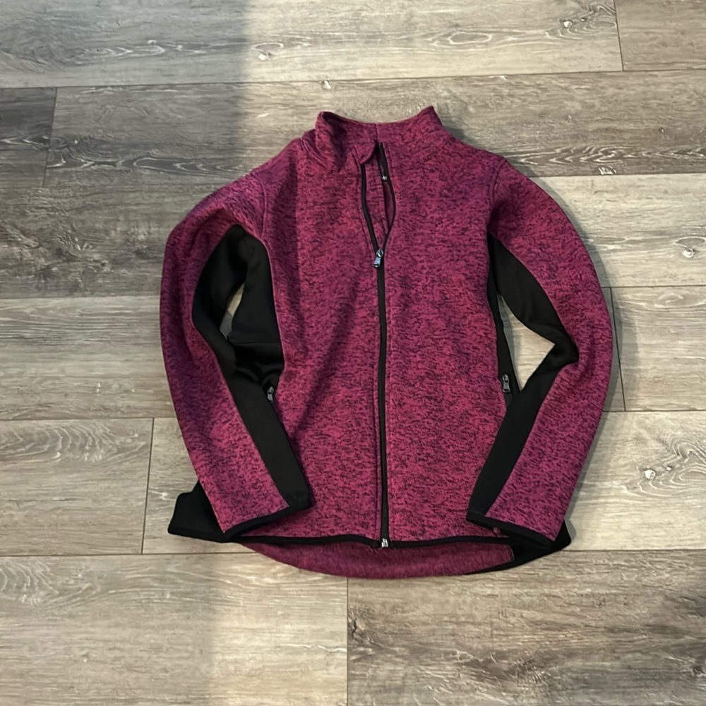 Women's Pinkish Purple and Black Jacket